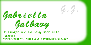 gabriella galbavy business card
